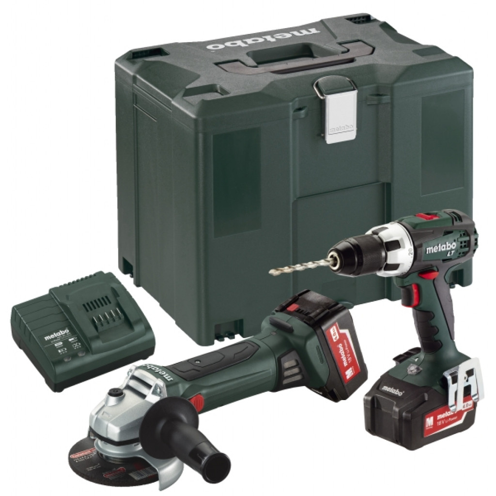 К-кт METABO Combo Set 2.4.1 18 V BS LT + W 125 2x4.0AH – Metabo – снимка 1