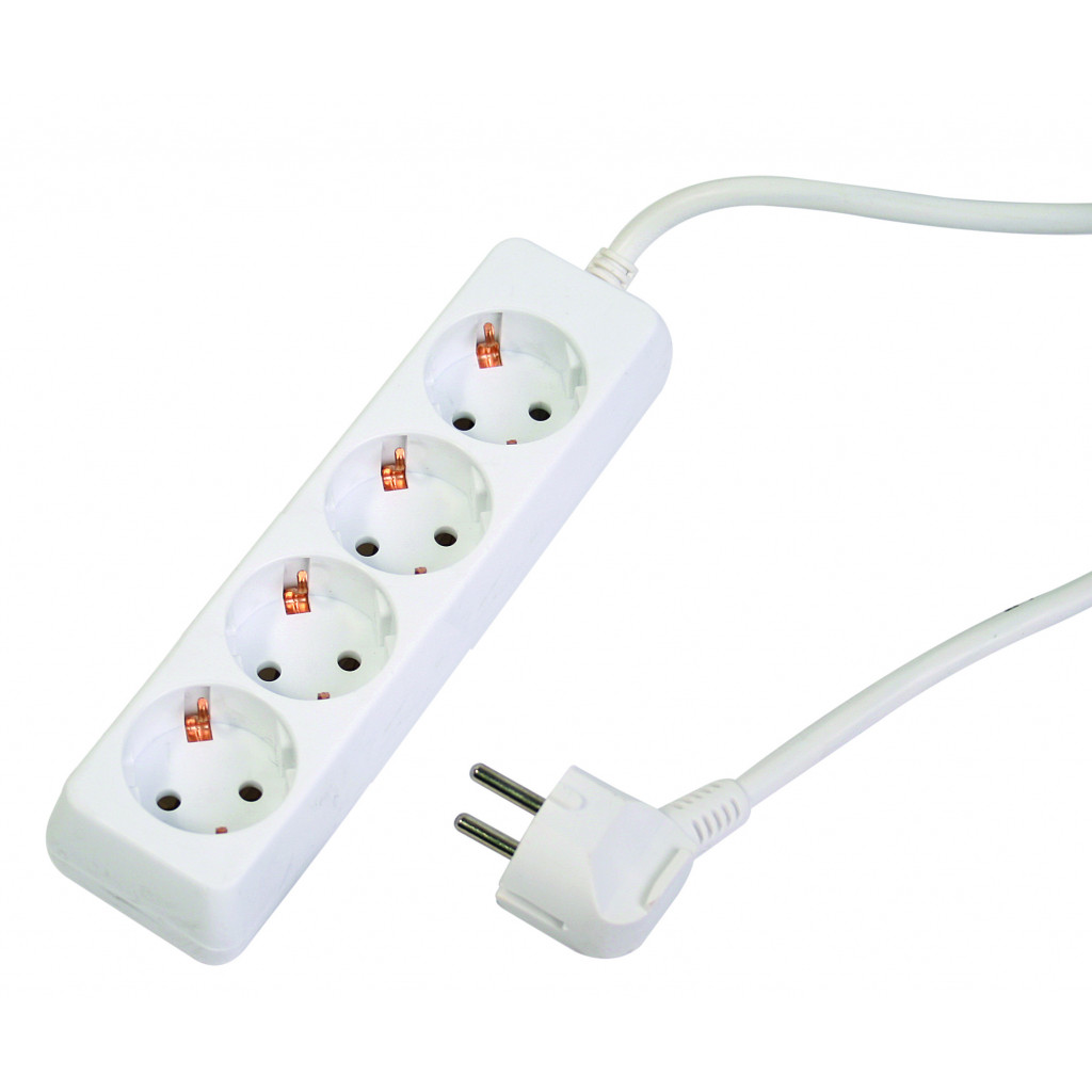 Разклонител 4 гнезда с кабел 1.5m х1.5mm2 MK – Makalon – снимка 1