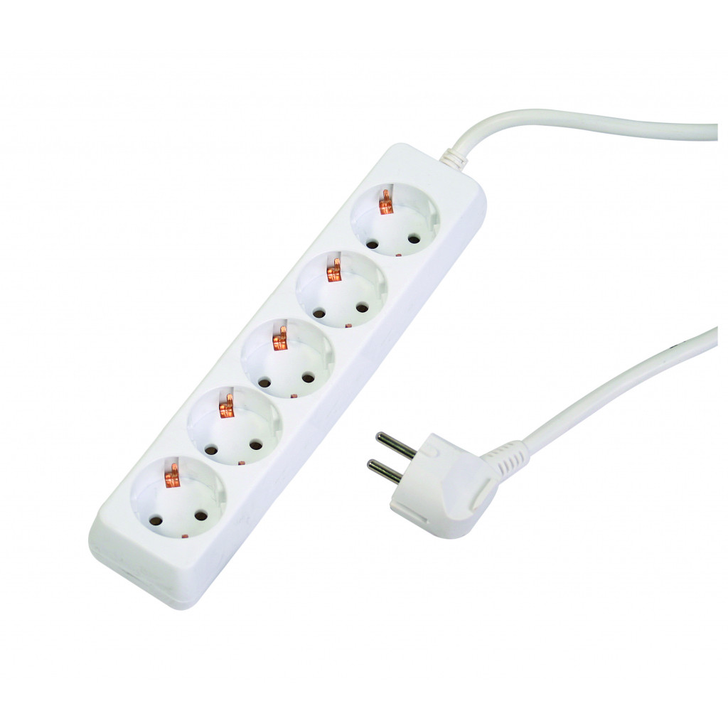 Разклонител 5 гнезда с кабел 3.0m х1.5mm2 MK