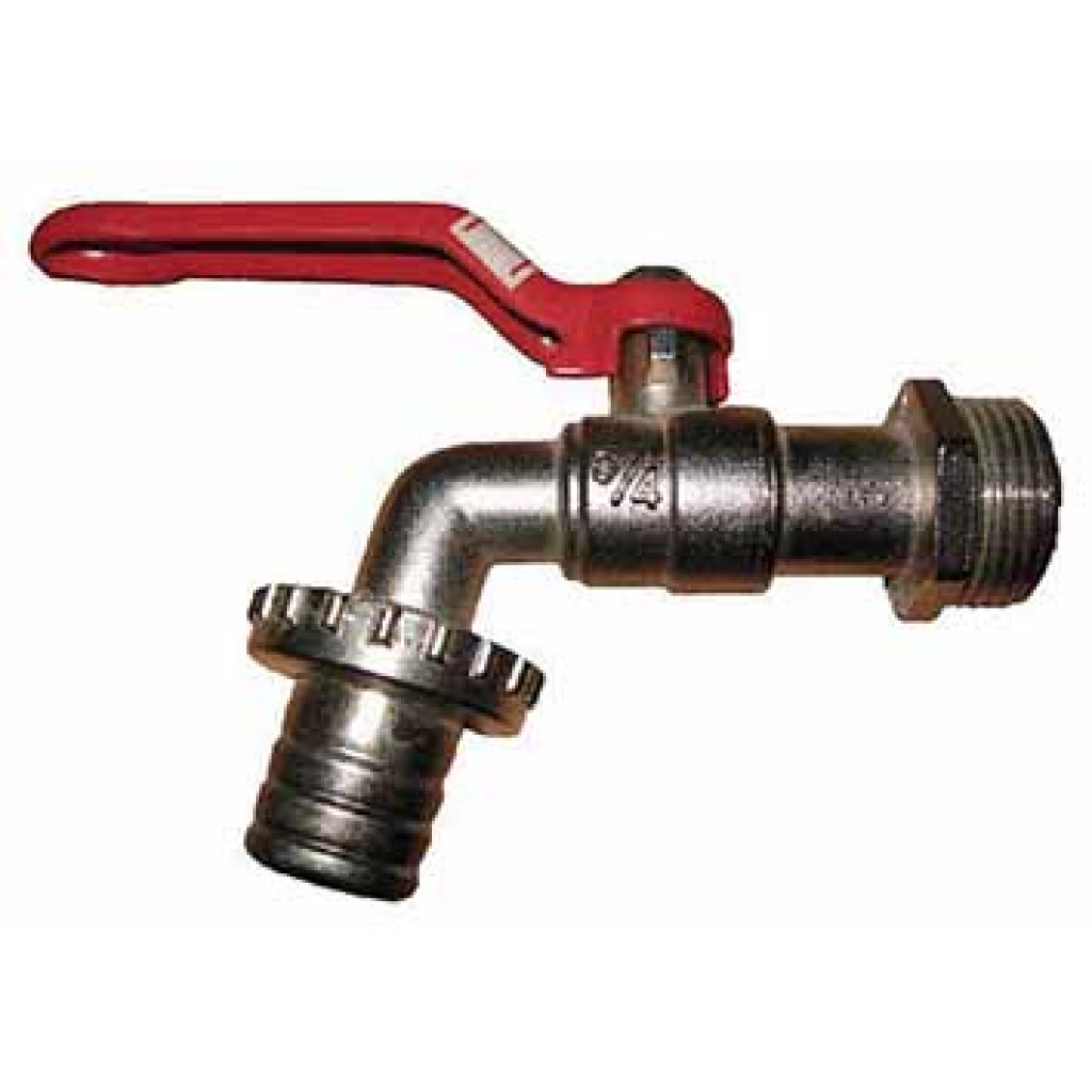 Канелка с щуцер 3/4" 175g мет. др. TopChrome – Top Chrome – снимка 1