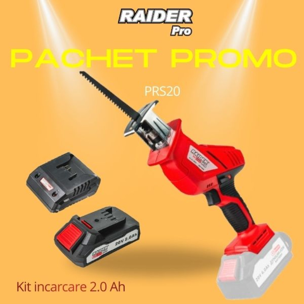 Pachet promo - RDP-PRS20 & Set incarcator si baterie 2Ah – Raider Pro – снимка 1
