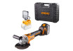 Ъглошлайф акум. безчетков &Oslash;125mm 18V 4Ah 16LED 2USB BAUKRAFT BK-BAG72 thumbnail