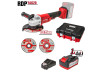 R20 Cordless Angle Grinder &Oslash;125mm 4Ah 2 discs Case RDP-YAG20 thumbnail