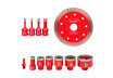 Diamond Hole Saws Dry M14 &Oslash;6-68mm+Blade+AL Case Set 12pcs thumbnail