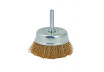 Wire cup brush brassed &oslash;50mm (2") with shank thumbnail