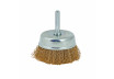 Wire cup brush brassed &oslash;100mm (4") with shank thumbnail