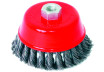 Twist knot wire cup brush &oslash;100mm for angle grinder thumbnail