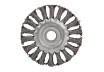 Twist knot wire wheel brush &oslash;150mm angle grinder thumbnail