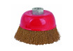 Wire cup brush brassed &oslash;125mm for angle grinder thumbnail