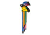 Hex key set 1.5-10 mm, 9 pcs., extra long COLOR TMP thumbnail