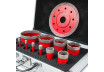 Diamond Hole Saws Dry M14 &Oslash;6-68mm+Blade+AL Case Set 12pcs thumbnail