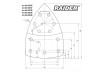 Set 10 foi abrazive perforate Velcro 150х150x100 mm P 80 thumbnail