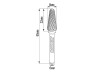 Freza debavurare Tungsten Carbon tip LX &Oslash;08x22 &oslash;6mm RDP thumbnail