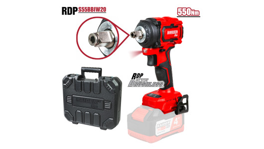 R20 Гайковерт безчетков 1/2" 550Nm куфар Solo RDP-BCBIW20 image