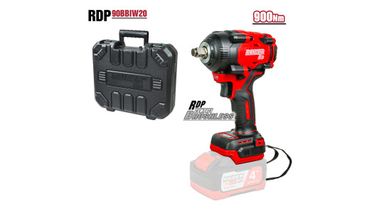 R20 Brushless Impact Wrench 1/2" 550NmCase Solo RDP-55BBIW20 image