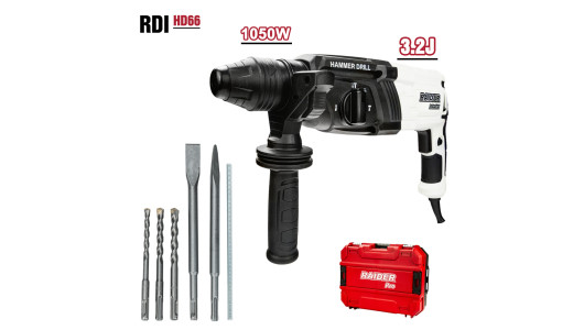 Перфоратор 1050W 30mm 3,2J 4 функции рег. обороти RDI-HD66 image