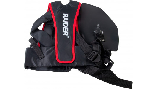 Harness wide shoulder straps & soft padding Black & Red RD image