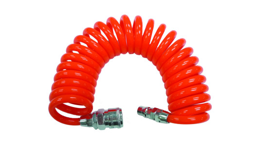 Air PU Spiral Hose &oslash;10x14mm 15m 1/4M&F RD image