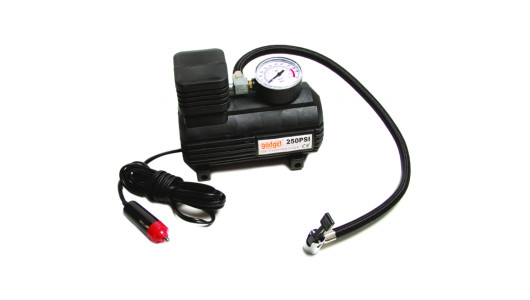 Mini air compressor 12V with a manometer image