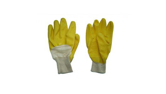 Yellow rubber glove open back TS-RU 001 image