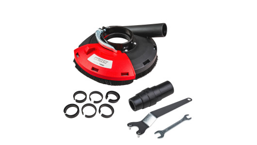 Предпазител за прахоулавяне за ъглошлайф 180mm с адаптери image