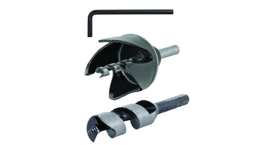 Set carota 54mm si burghiu pentru lemn &oslash;22mm image