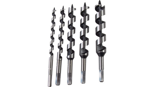 Auger bits for wood 5pcs. &Oslash;10, 13, 19, 22, 25mm Set image