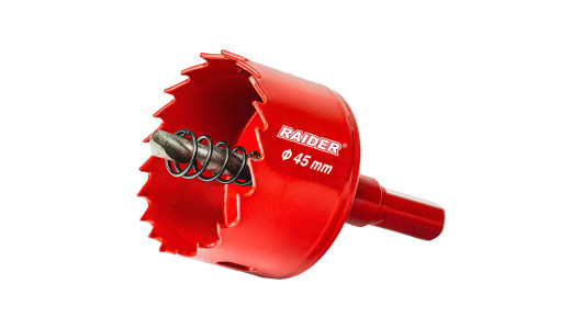 Боркорона HSS bi-metal &Oslash;45 mm с центриращо свредло и опашка image