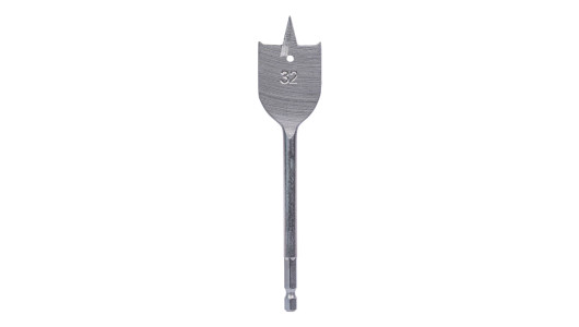 Burghiu plat 1/4" x 32mm HEX pentru lemn image