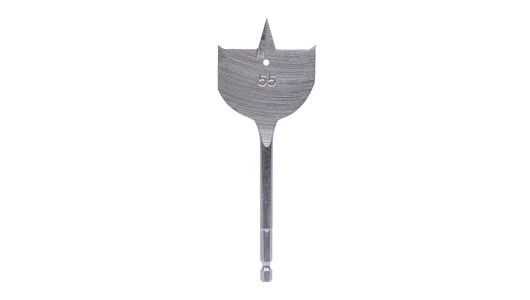 Flat Speed spade bit for wood 1/4" hex shank &Oslash;55 mm image