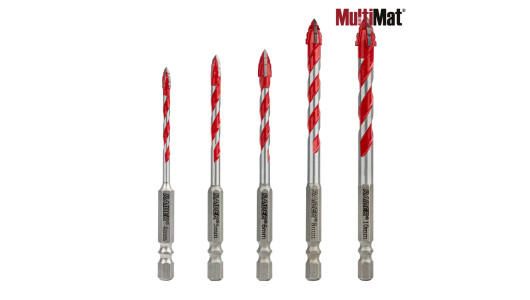 Drill Bits MultiMat 4Cut 5pcs. &Oslash;4 5 6 8 10mm Set image