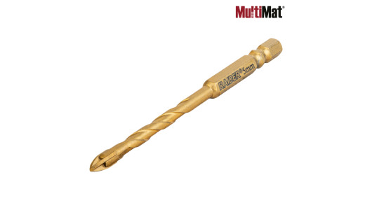 Drill Bit MultiMat 4Cut TIN Hex 1/4" &Oslash;5 mm image