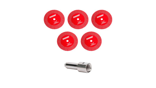 Set 5 discuri diamantate 50&times;10 mm si arbor cu filet M14 image