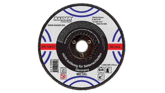 Cutting disc metal air angle grinder &oslash;100x3x16mm image