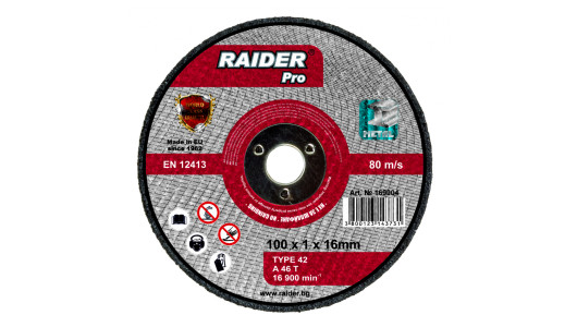Cutting disc metal air angle grinder &oslash;100x1x16mm image