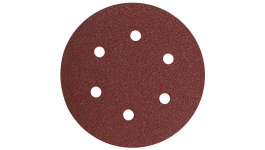 Paper sanding discs Velcro &oslash;150mm K 100 10pcs with holes image