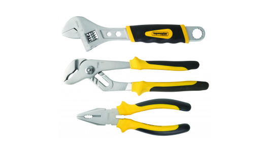 Клещи и френски ключ к-т 3бр CR-V Topmaster Professional image