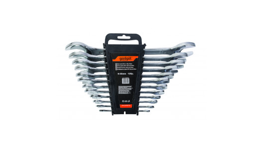 Ключ гаечен CR-V к-т 12бр. 6-32mm на стойка GADGET image