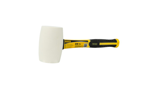 White Rubber Mallet With Fiberglass Handle 450 g TMP image
