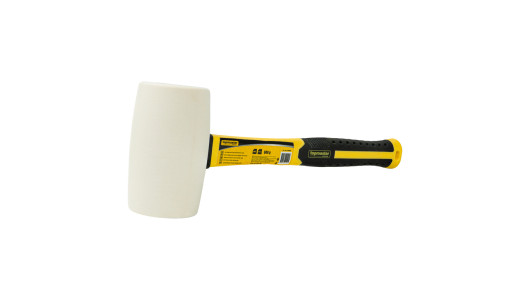White Rubber Mallet With Fiberglass Handle 680 g TMP image