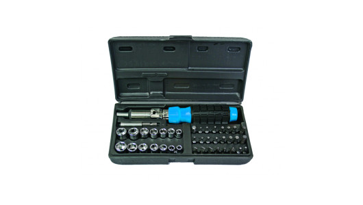 Отвертка-тресчотка с накр. и вложки к-т 40 части Basic Skillco image