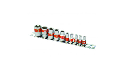 Socket set Torx 1/4"&3/8" 10pcs CR-V GD image