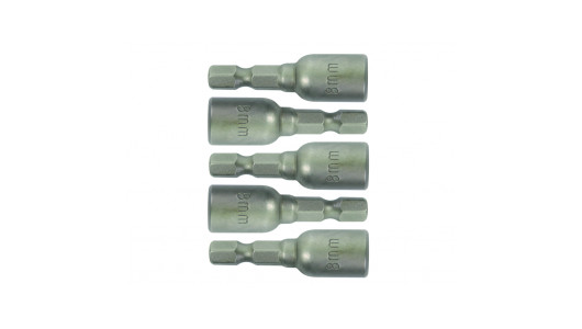 Bit tubulara cu cap magnetic 8x65mm set 5pcs GD image