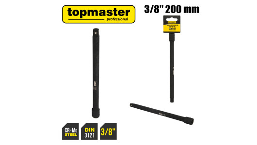 Impact 3/8" Extension Bar - 200mm TMP image
