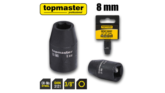 Impact socket 3/8" x 8 mm TMP image