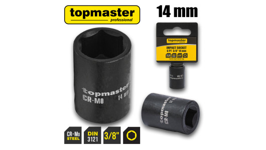 Вложка ударна 6 стенна 3/8"х14mm TMP image