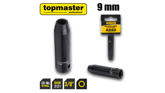 Deep impact socket 3/8" x 9 mm TMP image