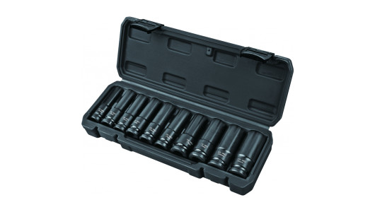 Impact deep socket 1/2"Dr 10PCS 10-24mm TMPBlack case image