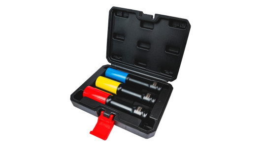 ColorCoded Tors. Deep6Point Impact Socket Set3x1/2"150mm TMP image