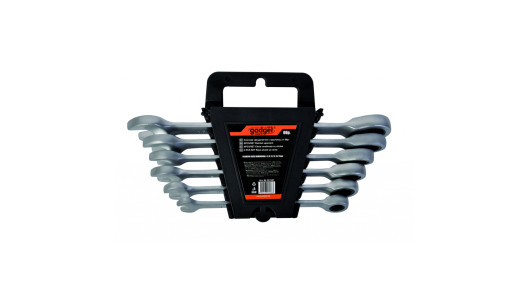 Comb. spanner with ratchet 8-17mm, 6pcs set CR-V GD image